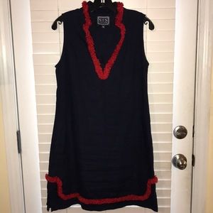 Sail to sable navy and red shift